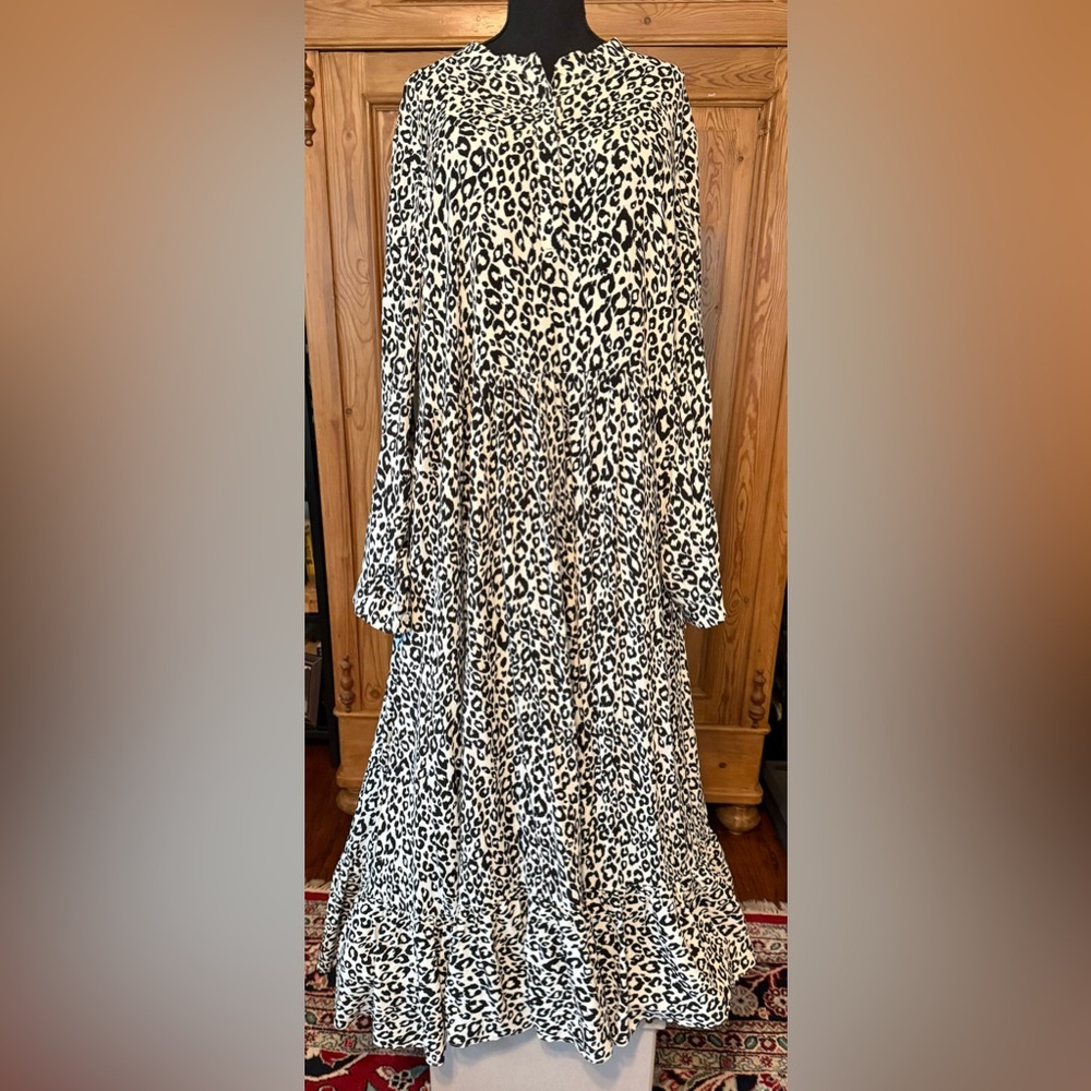 MARE MARE ANTHROPOLOGIE LYNDA TIERED MAXI DRESS 3x - Picture 7 of 8